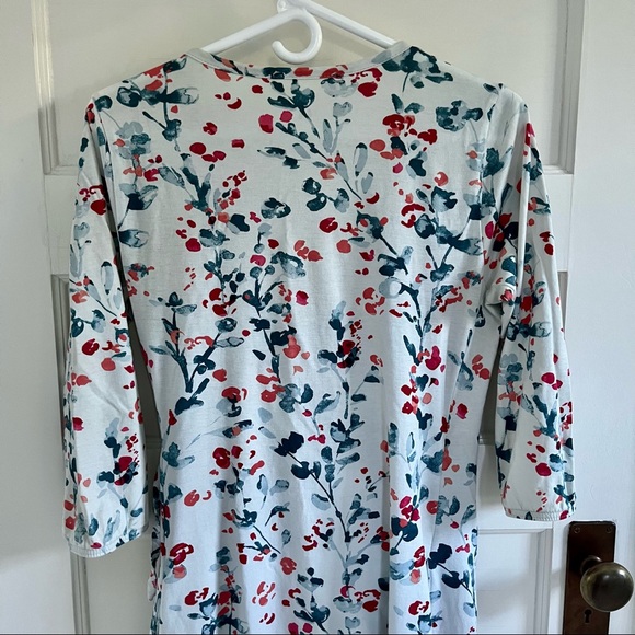 Garnet Hill Organic Green Cotton Asian Wrap Robe - Picture 4 of 4